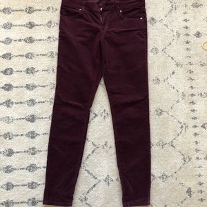 Oxblood Corduroy Pants
